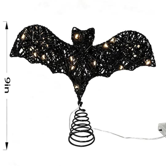 9" LED Black Bat Tree Topper by Ashland®